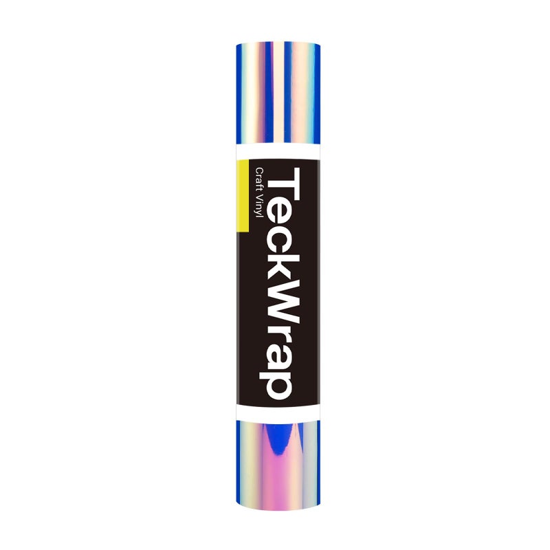 TECKWRAP Holographic Chrome Vinyl 12" x 60", Hyacinth Blue- Permanent Adhesive Vinyl, Indoor & Outdoor, Waterproof, Scrapbooking, Easy Cut & Weed for DIY Crafts, Party Decor, Car Decals - Image 1